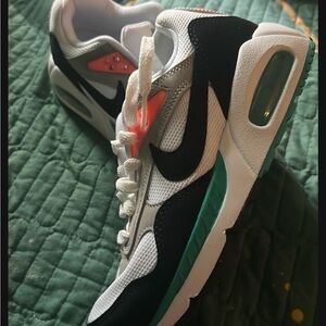 Nike Air Max White Black Teal Sneakers